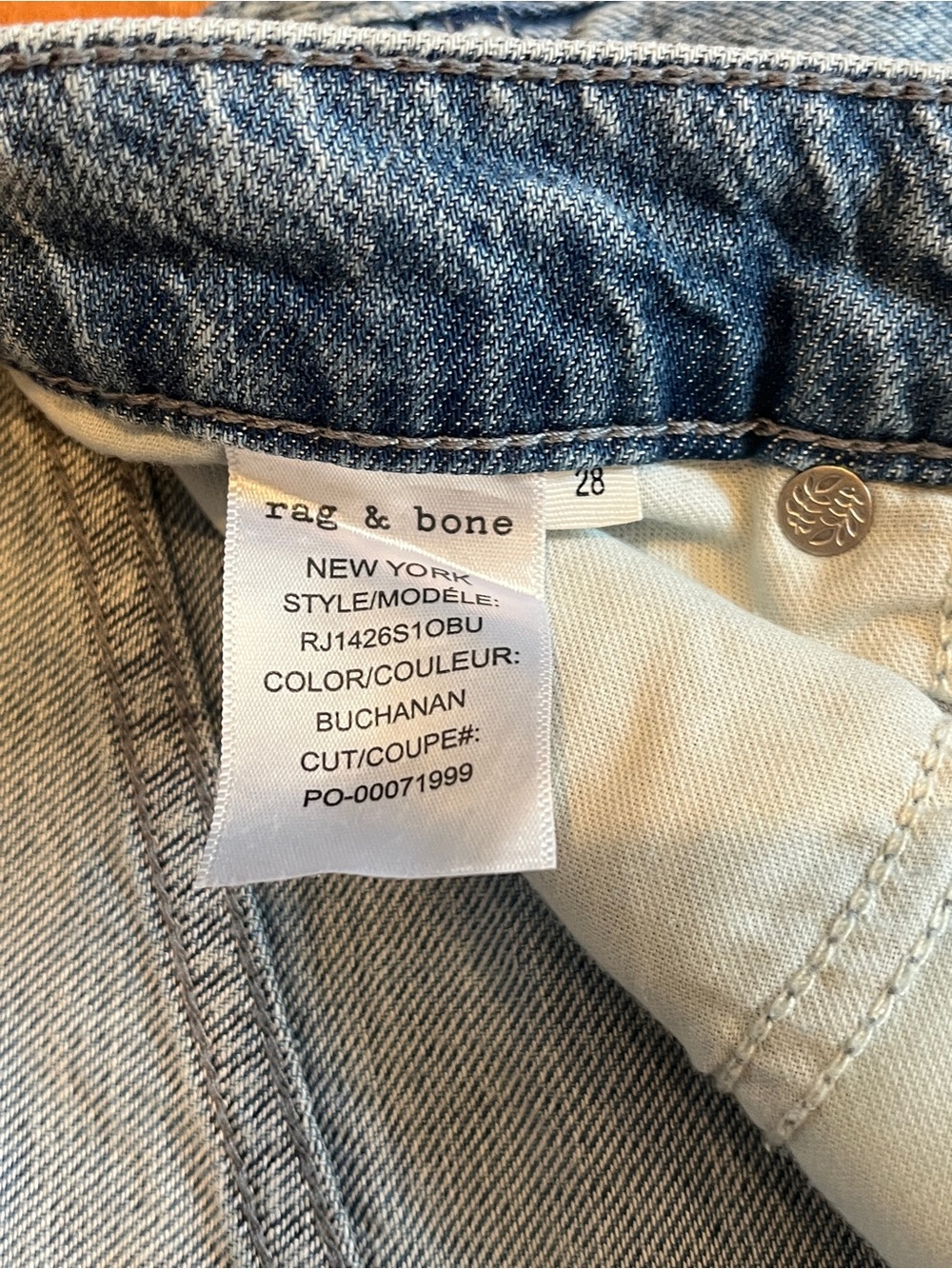 Rag & Bone Buchanan Serena High Rise Crop Jeans - size 28 - NWT - Picture 7 of 8